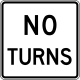 no turns